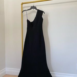 Herve Leger Black Elena Gown Size M
